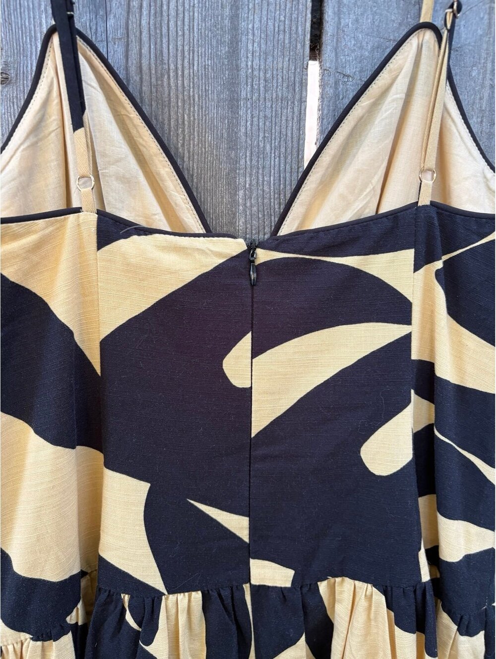 Mon Renn Midi Dress. Black tan. Size S - Picture 6 of 8
